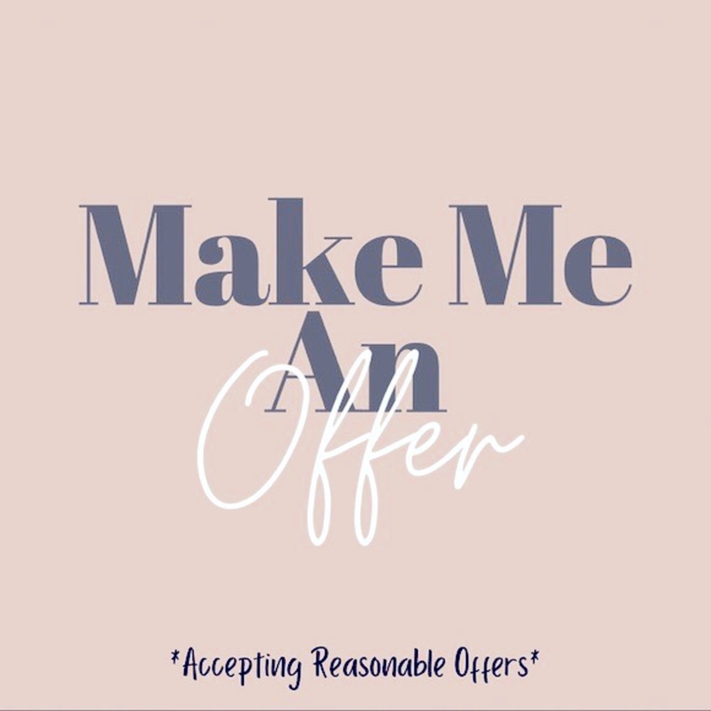 I welcome reasonable offers!